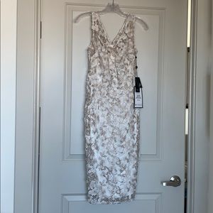 Adrianna Papell Floral embroidered sheath dress